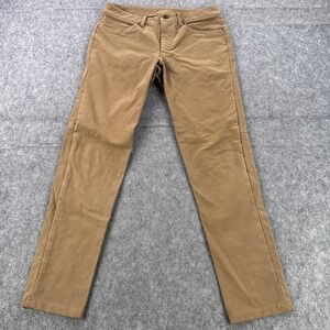 Lululemon ABC Pants Mens 31 Brown Canvas Slim Utilitech Chino Outdoor 5 Pocket